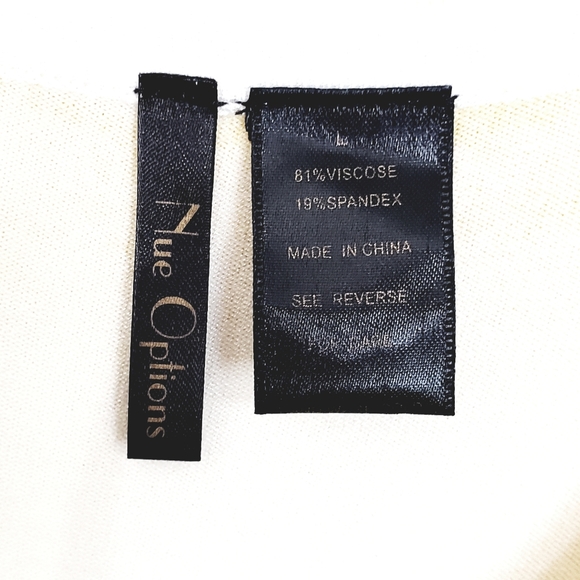 Nue Options Sunshine Yellow/ Autumn Abstract Floral w/Bling Cardigan Sweater - Picture 3 of 12